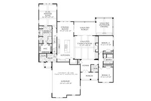 Floor Plan - Main Floor for Country House Plan #927-986 - 3 bed, 2.5 bath