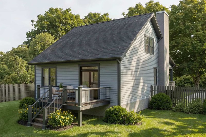 Architectural House Design - Exterior - Front Elevation 3 for Bungalow House Plan #79-206 - 3 bed, 2 bath
