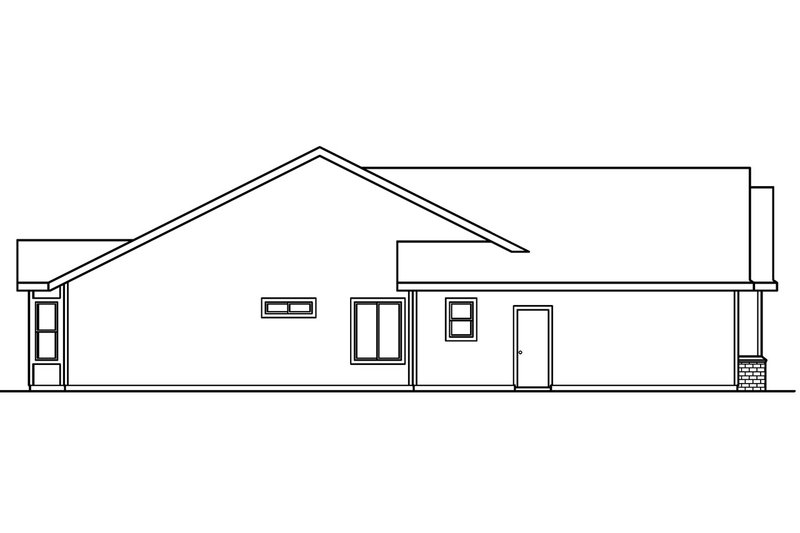 Home Plan - Exterior - Other Elevation for Ranch House Plan #124-389 - 3 bed, 2 bath