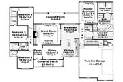Southern Style House Plan - 4 Beds 2.5 Baths 2272 Sq/Ft Plan #21-318 