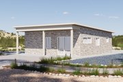 Contemporary Style House Plan - 2 Beds 2 Baths 745 Sq/Ft Plan #1106-65 