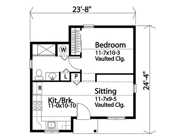 Cottage Floor Plan - Main Floor Plan #22-606