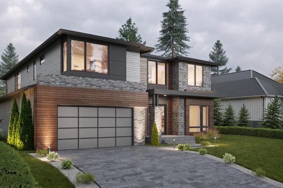 Exterior - Other Elevation 1 for Contemporary House Plan #1066-254 - 5 bed, 4.5 bath