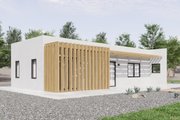 Contemporary Style House Plan - 1 Beds 1 Baths 680 Sq/Ft Plan #1106-39 Exterior 