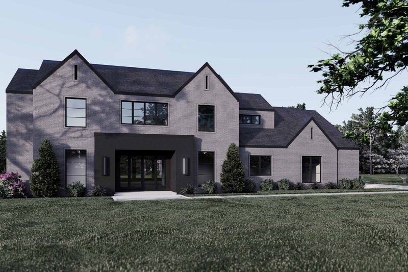 House Blueprint - Contemporary Exterior - Front Elevation Plan #923-402