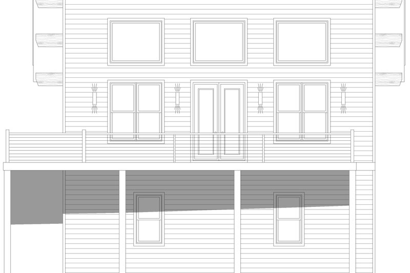 Architectural House Design - Exterior - Front Elevation 3 for Modern House Plan #932-1269 - 3 bed, 2.5 bath