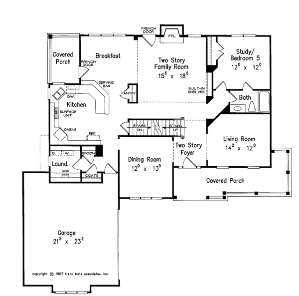 House Plan Design - Country Floor Plan - Main Floor Plan #927-462