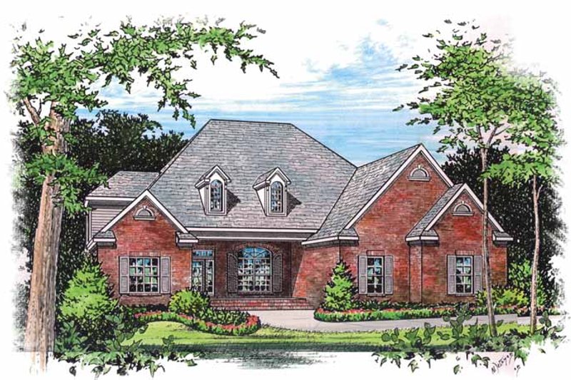Home Plan - Traditional Exterior - Front Elevation Plan #15-300