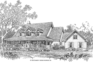 Country Exterior - Front Elevation Plan #929-165