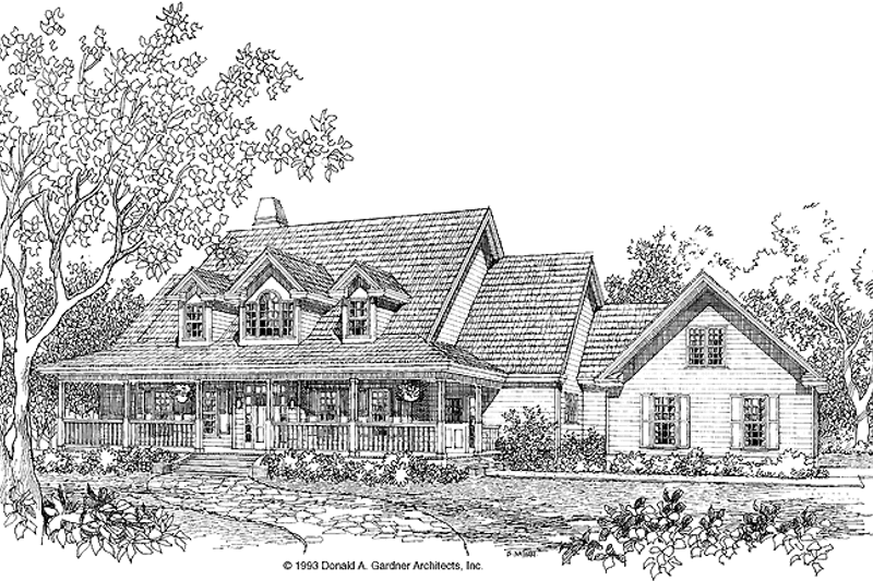 Country Style House Plan - 4 Beds 3.5 Baths 2658 Sq/Ft Plan #929-165