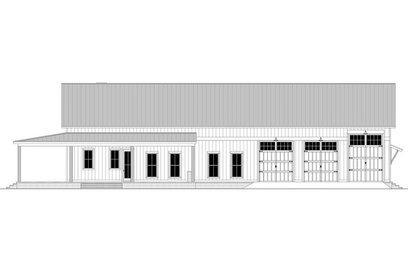 Dream House Plan - Exterior - Other Elevation for Barndominium House Plan #430-342 - 4 bed, 3 bath