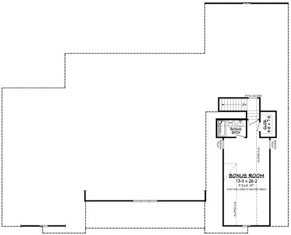 House Blueprint - Farmhouse Floor Plan - Upper Floor Plan #430-222