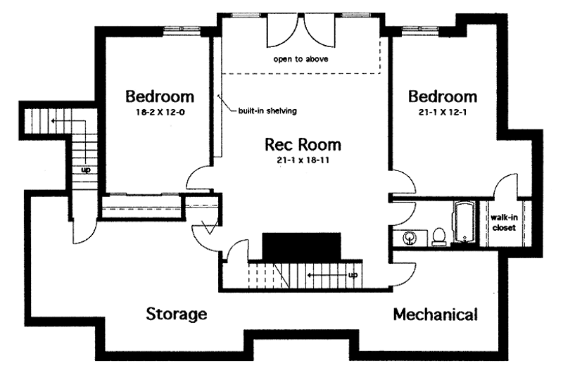 Dream House Plan - Floor Plan - Upper Floor for Craftsman House Plan #965-4 - 3 bed, 3 bath