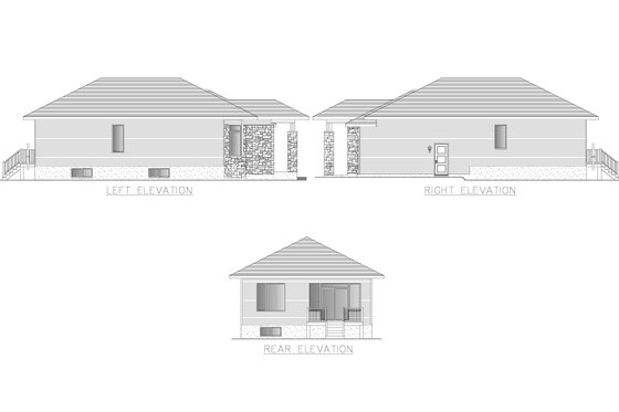 Exterior - Other Elevation for Modern House Plan #138-383 - 2 bed, 1 bath