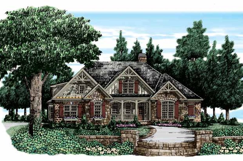Home Plan - Exterior - Front Elevation 3 for Country House Plan #927-311 - 5 bed, 4 bath