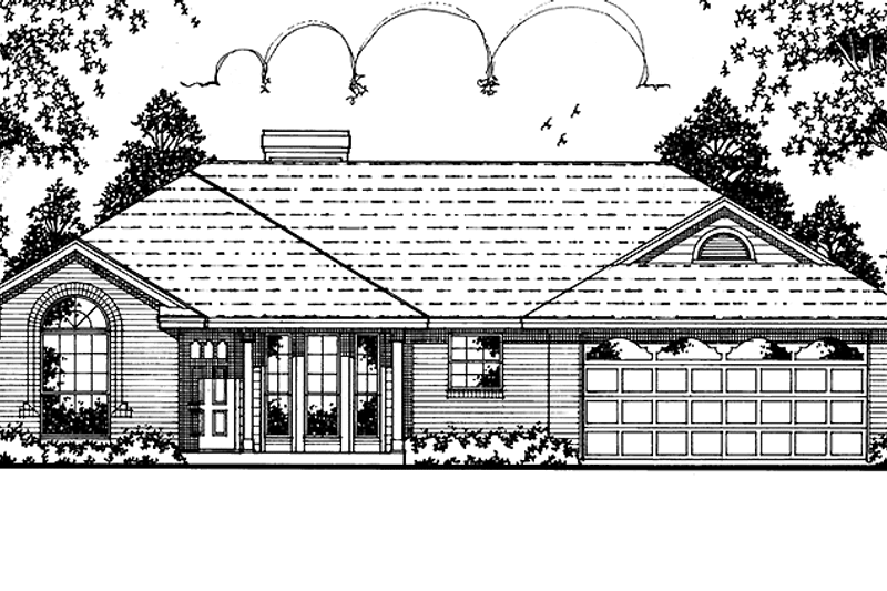 House Design - Country Exterior - Front Elevation Plan #42-668