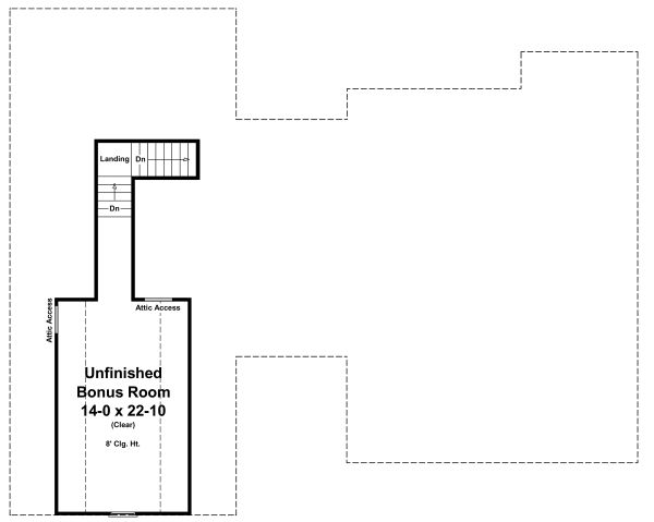 House Design - Country Floor Plan - Upper Floor Plan #21-458