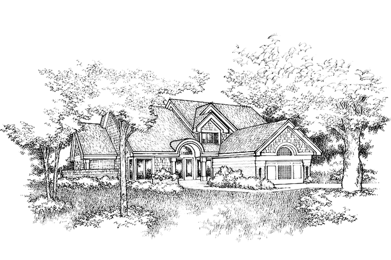 Architectural House Design - Traditional Exterior - Front Elevation Plan #320-912