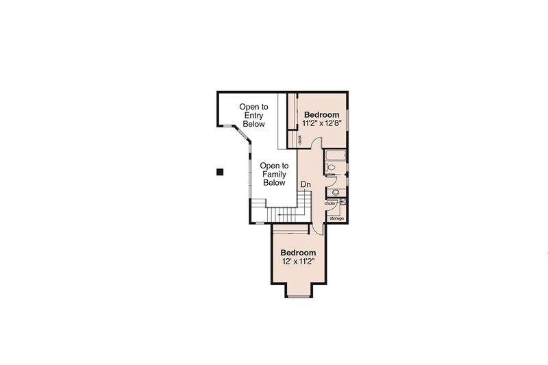 Home Plan - Floor Plan - Upper Floor for Mediterranean House Plan #124-230 - 4 bed, 3.5 bath