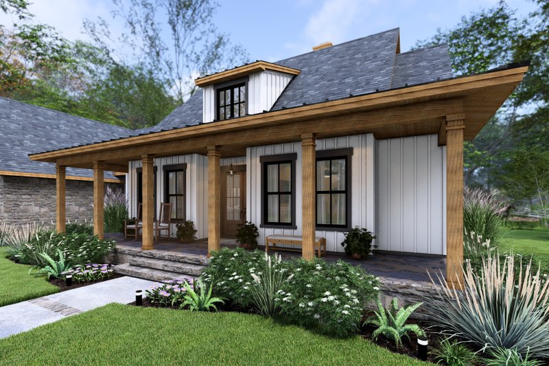 House Design - Exterior - Front Elevation 7 for Cottage House Plan #120-287 - 3 bed, 2.5 bath