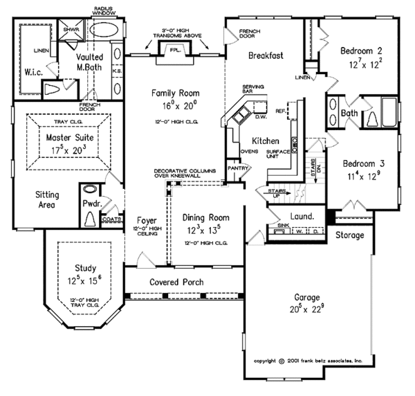 Dream House Plan - Country Floor Plan - Main Floor Plan #927-778