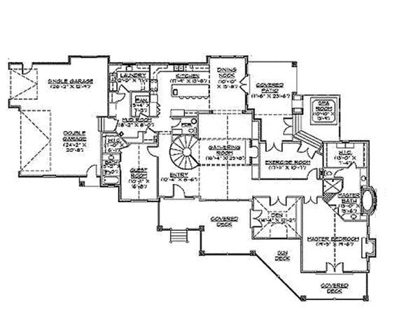 House Plan Design - Country Floor Plan - Main Floor Plan #945-31