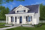 Farmhouse Style House Plan - 1 Beds 1 Baths 855 Sq/Ft Plan #51-1434 Exterior 