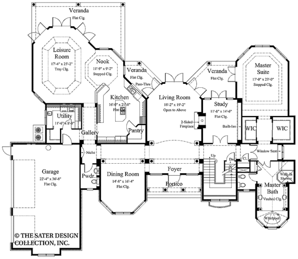 Home Plan - Mediterranean Floor Plan - Main Floor Plan #930-305