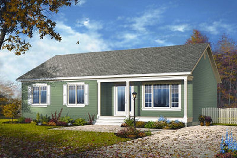 Home Plan - Ranch Exterior - Front Elevation Plan #23-779