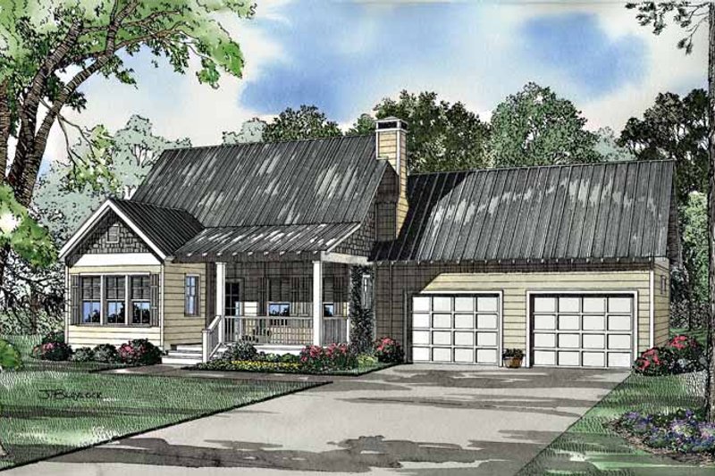 Home Plan - Craftsman Exterior - Front Elevation Plan #17-3036