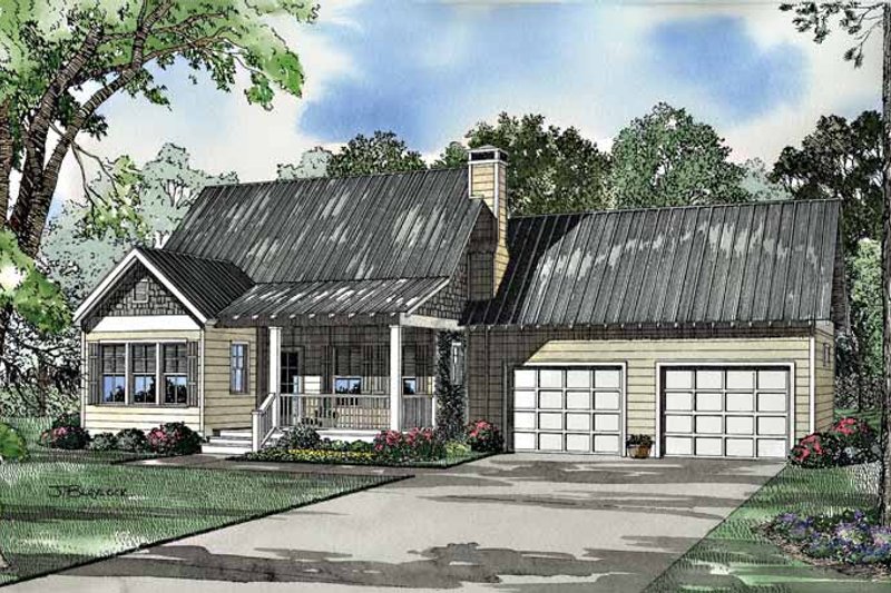 Dream House Plan - Craftsman Exterior - Front Elevation Plan #17-3036