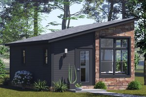 House Blueprint - Modern Exterior - Front Elevation Plan #513-2385