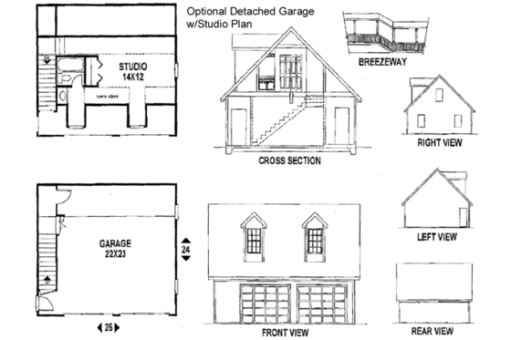 Floor Plan - Other Floor for Victorian House Plan #56-150 - 3 bed, 2.5 bath