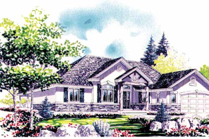 Home Plan - Country Exterior - Front Elevation Plan #308-276
