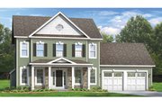 Colonial Style House Plan - 4 Beds 2.5 Baths 2104 Sq/Ft Plan #1010-50 