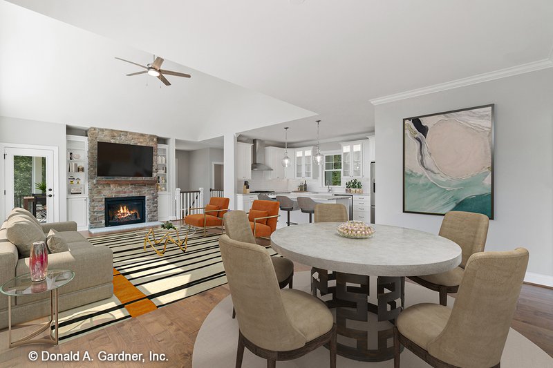 Home Plan - Interior - Family Room for Traditional House Plan #929-910 - 3 bed, 2.5 bath