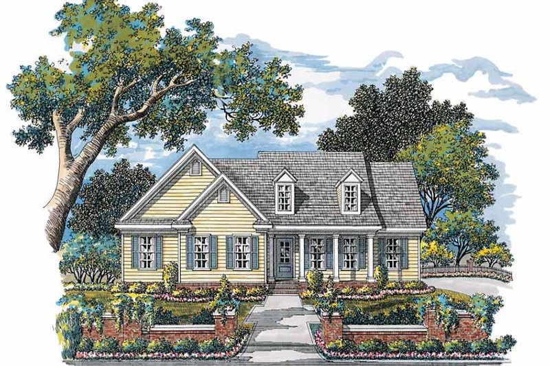 House Plan Design - Country Exterior - Front Elevation Plan #952-236
