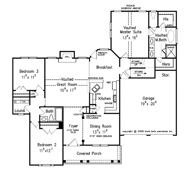 House Plan Design - Ranch Floor Plan - Main Floor Plan #927-851