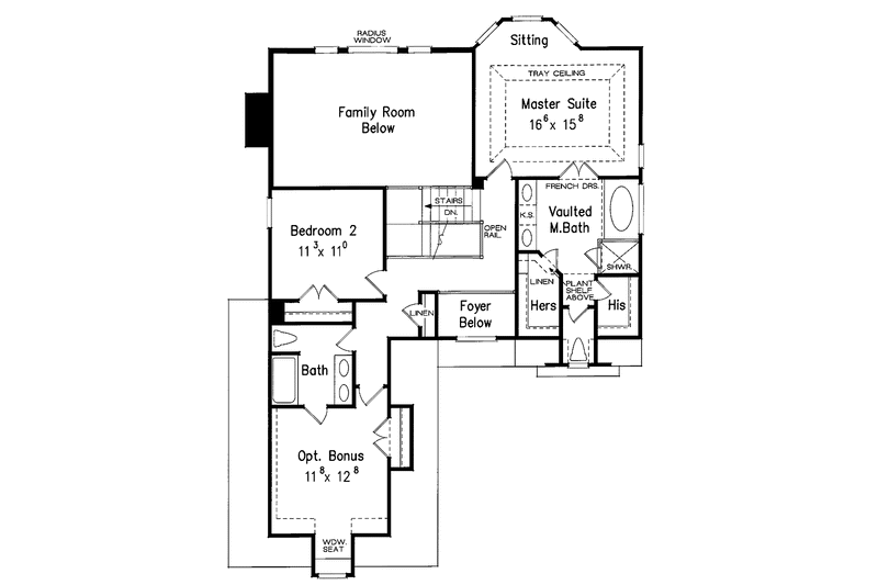 Dream House Plan - Floor Plan - Upper Floor for Country House Plan #927-752 - 3 bed, 3 bath