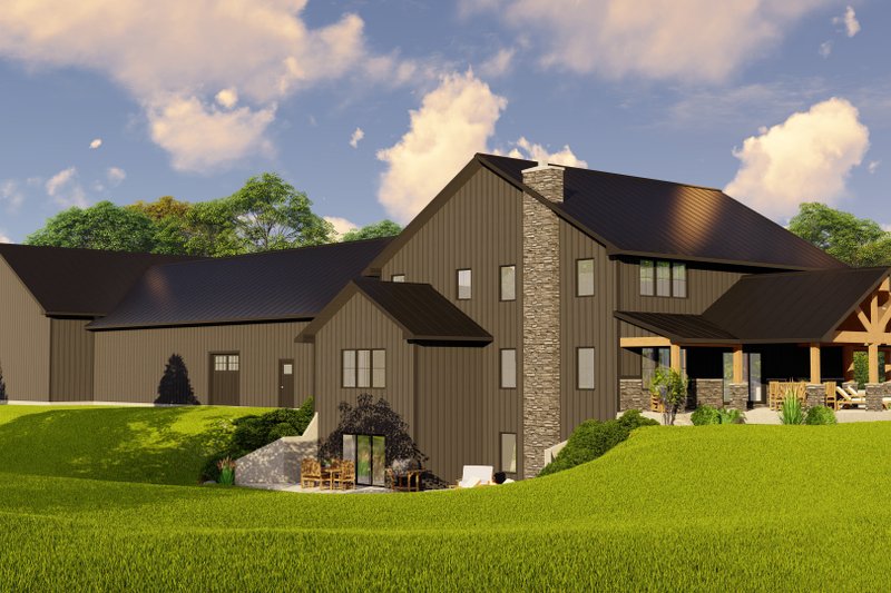 House Plan Design - Exterior - Other Elevation for Barndominium House Plan #1064-196 - 3 bed, 2.5 bath