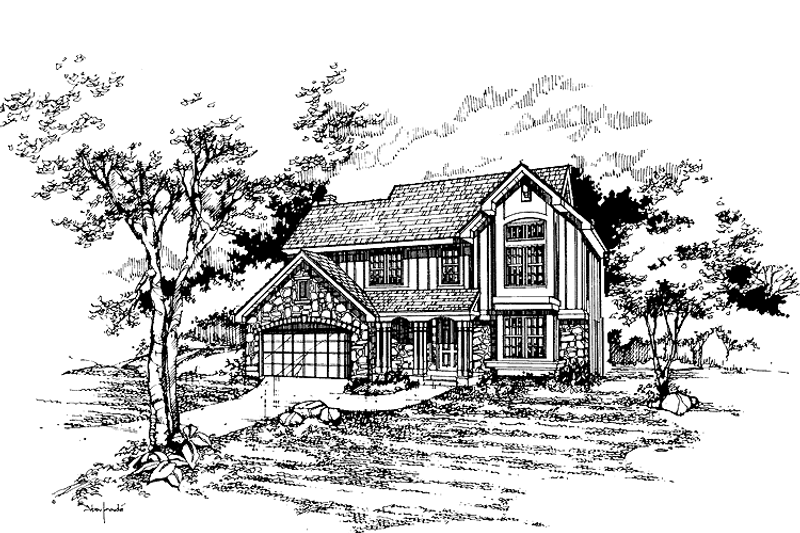 House Design - Country Exterior - Front Elevation Plan #320-934
