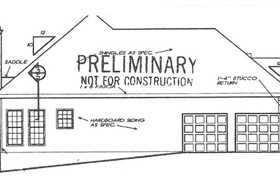 Exterior - Other Elevation 1 for Country House Plan #927-240 - 3 bed, 2 bath
