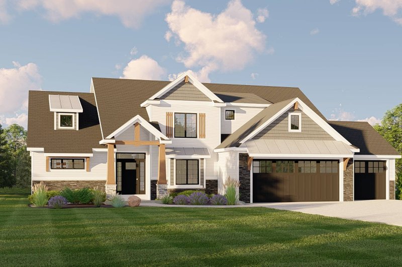 Dream House Plan - Farmhouse Exterior - Front Elevation Plan #1064-188
