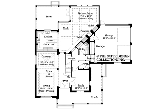 Floor Plan - Main Floor for Country House Plan #930-202 - 3 bed, 2.5 bath