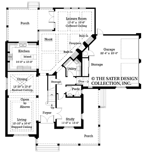Dream House Plan - Country Floor Plan - Main Floor Plan #930-202