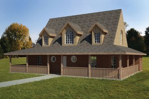 Colonial Exterior - Front Elevation Plan #1061-16