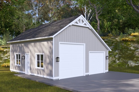 Exterior - Front Elevation 4 for Traditional House Plan #1060-277, 0 bath