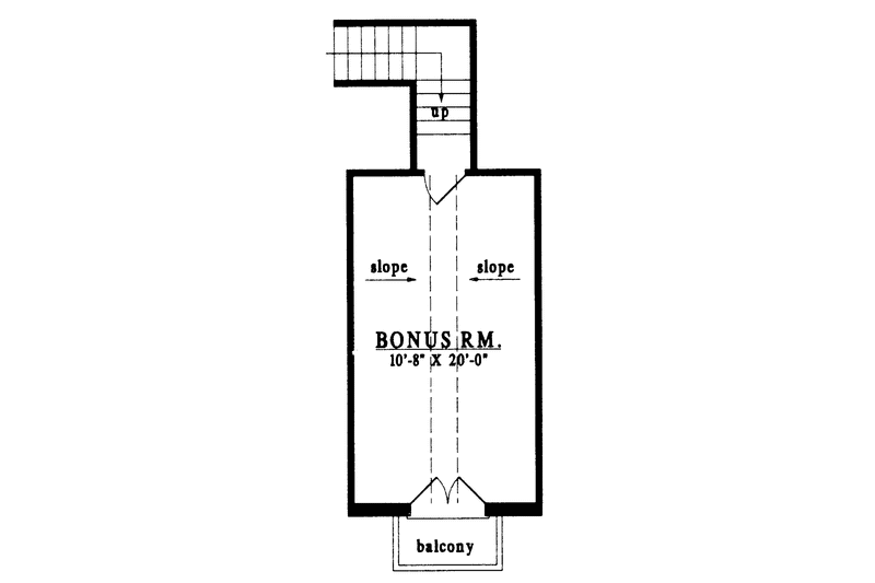 Home Plan - Floor Plan - Other Floor for Country House Plan #42-474 - 3 bed, 2 bath