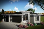 Contemporary Style House Plan - 2 Beds 2 Baths 1484 Sq/Ft Plan #70-1489 