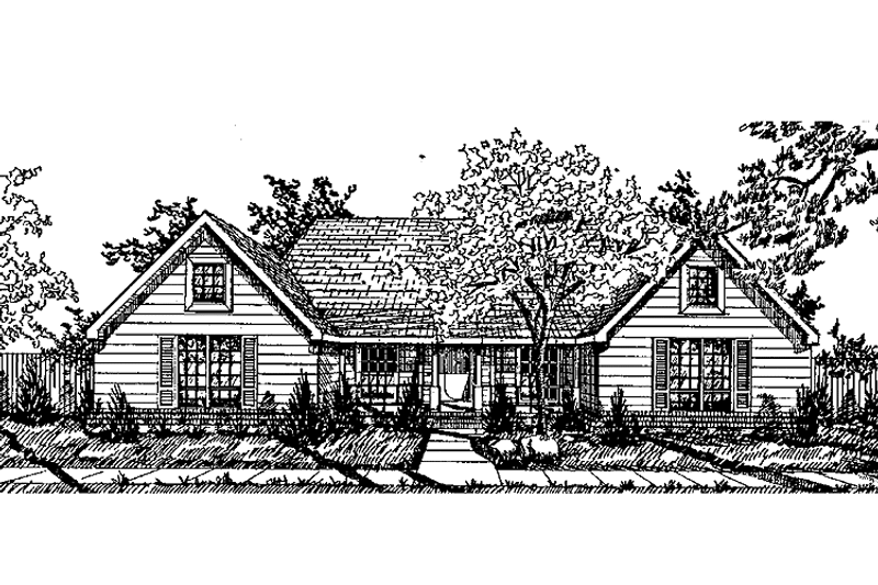 House Plan Design - Country Exterior - Front Elevation Plan #405-238